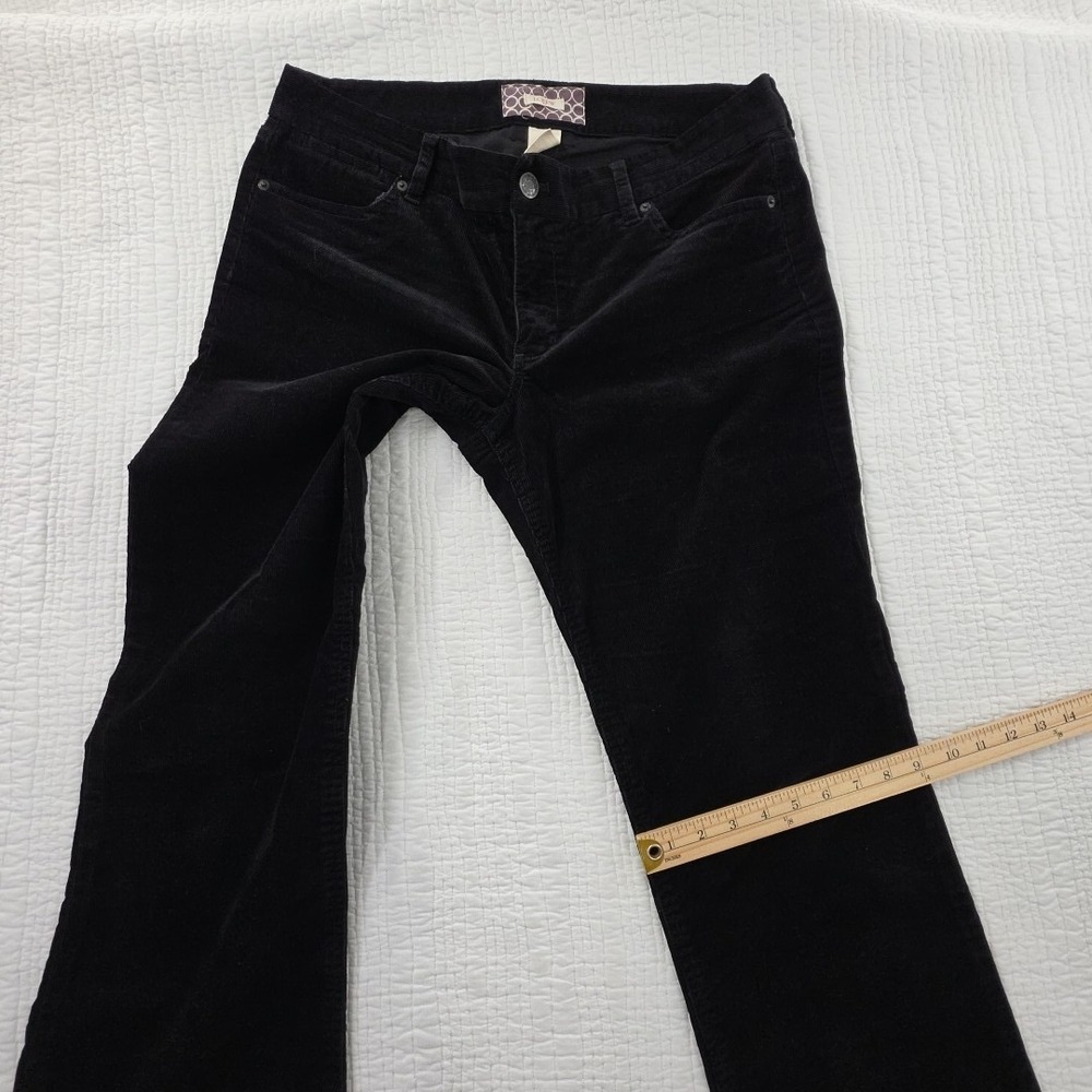 J. Crew Corduroy Pants Womens 12R (36x32) Black Bootcut Stretch Classic Preppy - Picture 16 of 16